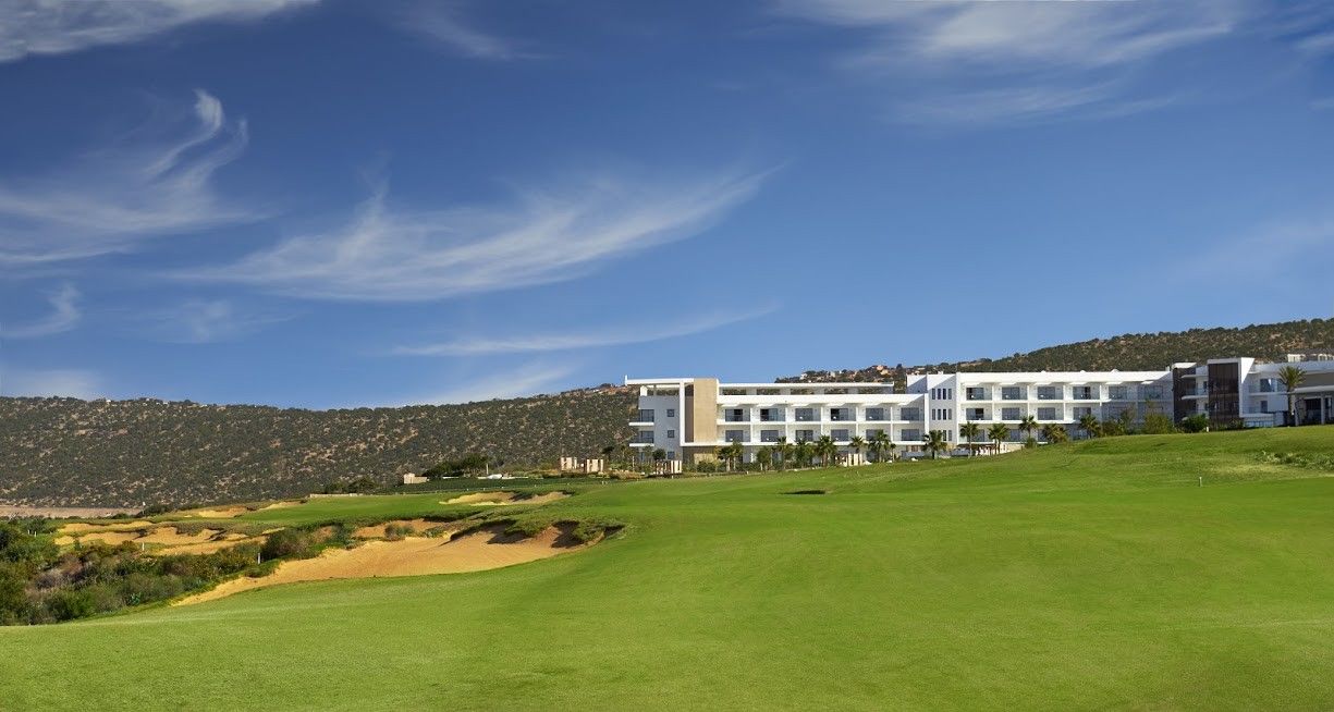 Hyatt Place Taghazout Bay Exterior photo Golf course at the resort